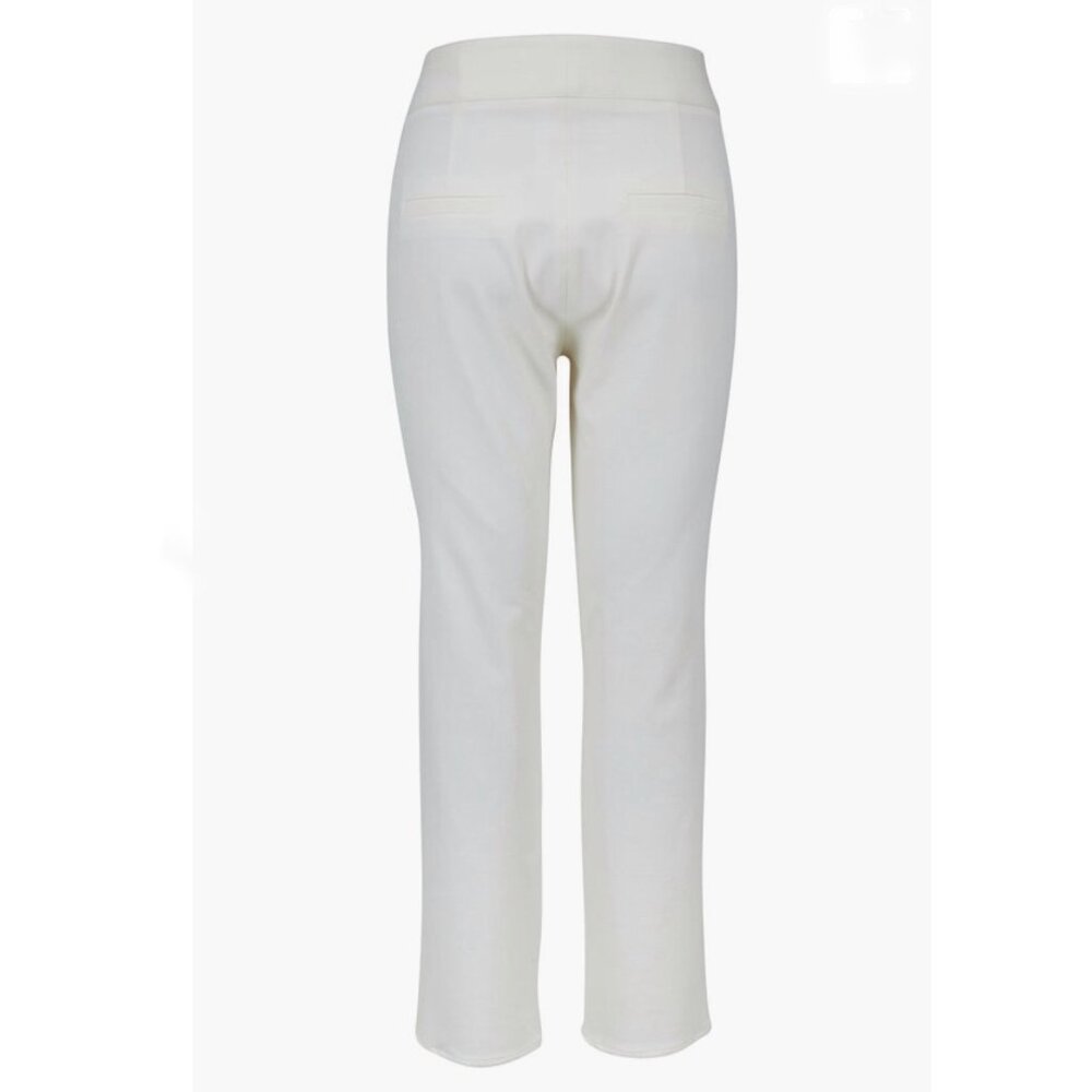 Veronica Beard Metro Crop Stretch Twill Flared Pants White Size 8 - Picture 4 of 16